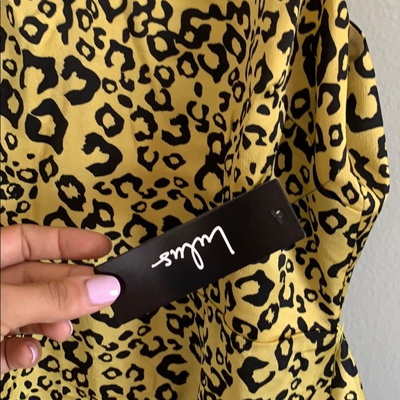 Yellow cheetah print dress - Picture 2 of 2